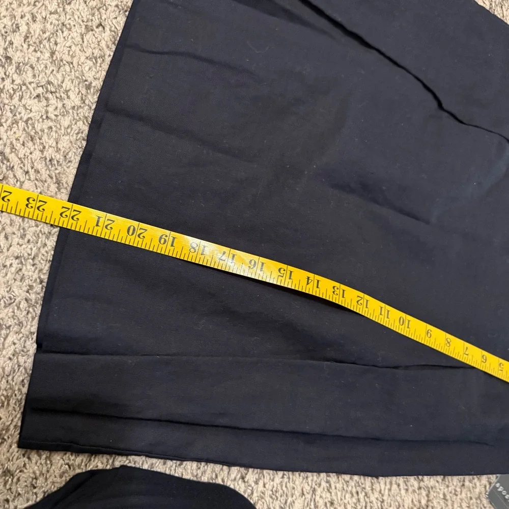 apostrophe black linen blend knee length skirt‎ size 4